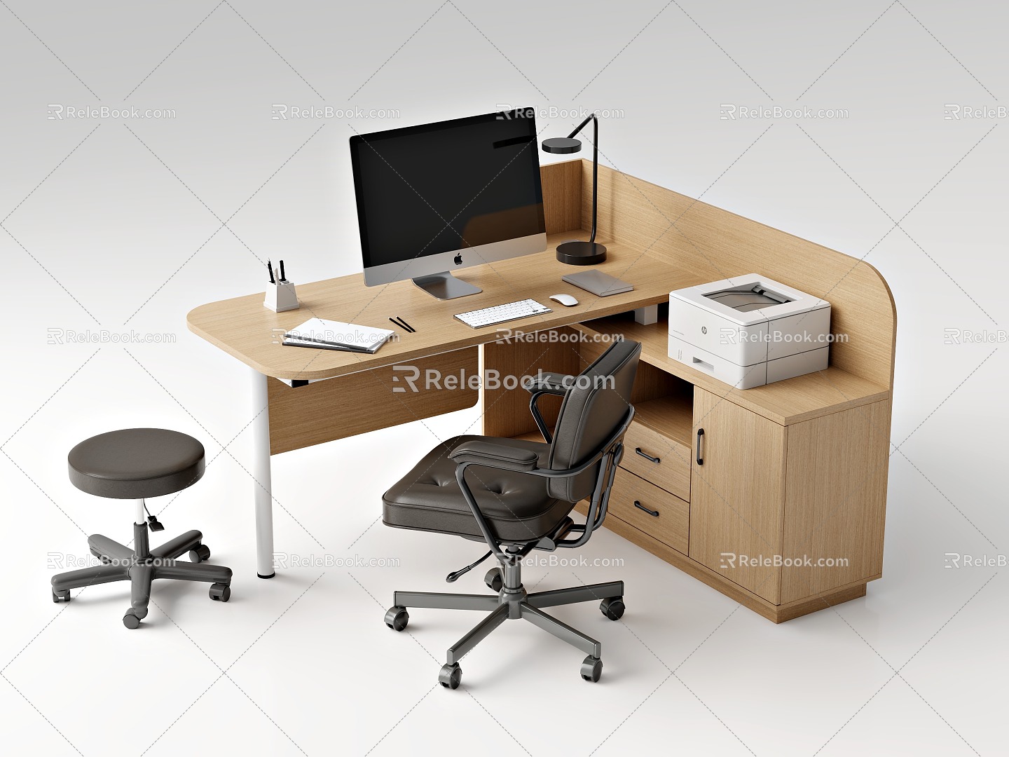 Diagnostic Table and Chair Combination Office Table and Chair Diagnosis and Treatment Table and Chair Steel and Wood Diagnostic Table Doctor Diagnostic Table and Chair 3d model