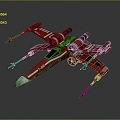 Modern Fighter Fighter Fighter Sci-fi Fighter 3d model