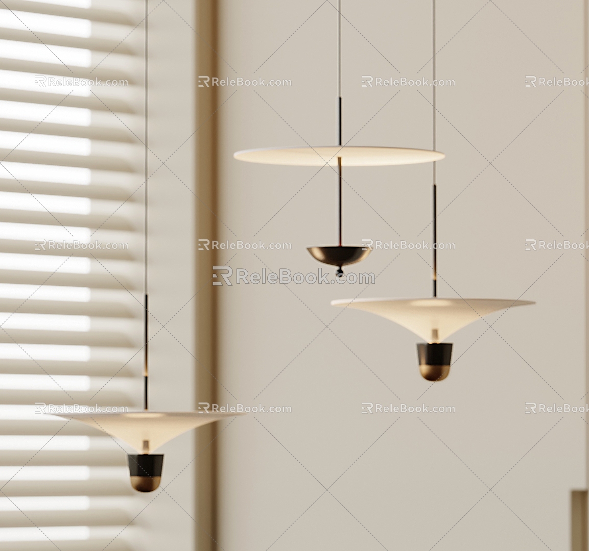 New Chinese Chandelier 3d model