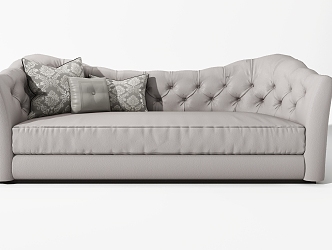 European Style Simple Sofa 3d model