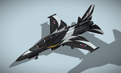 Golden Eagle Fighter 3d model