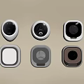 Modern Stylish Washing Machines With Round Square Designs White Black Displays And Buttons