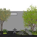 Tree Garden Fruit Tree Pomegranate Tree Lemon Tree Landscape Tree 3d model