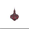 Futuristic Cosmic Space Station With Intricate Ring Structure And Glowing Spire