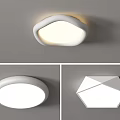 Modern Minimalist Ceiling Lights With Irregular Round And Hexagonal Shapes Design 3d model