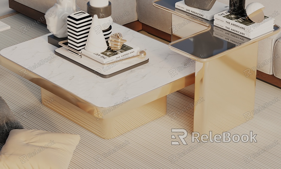 Modern coffee table model