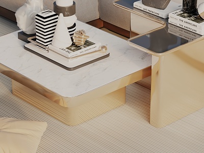 Modern coffee table model