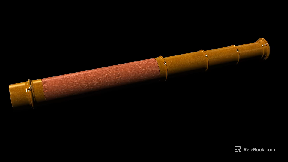 Commercial Equipment With Yellow Red Metal Rod For Industrial Applications 3d model 
