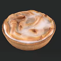 Delicious Baked Pie With Golden Meringue Topping And Flaky Crust