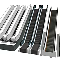 Modern Elevator Mall Escalator 3d model
