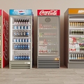 Freezer Refrigerator Cabinet Beverage Cabinet Refrigerator Display Cabinet Freezer Fresh-keeping Cabinet 3d model