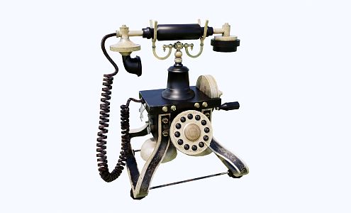 Retro Telephone Republic of China 3d model