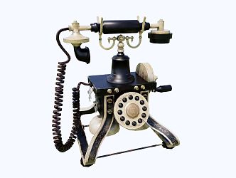 Retro Telephone Republic of China 3d model