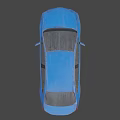 Blue Toyota Sedan With Modern Exterior Design And Black Alloy Wheels