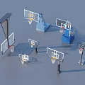 Various Basketball Hoop Styles Quality Sports Equipment for Training and Games