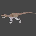 3D Modeled T Rex Dinosaur Character With Cracked Skin For Game And Film