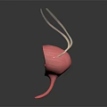 3D Anatomical Model of Human Bladder Showing Ureter and Urethra Structure