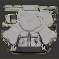 Modern generator gasoline generator diesel generator household generator 3d model