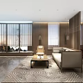 New Chinese Room Restaurant Box 3d model