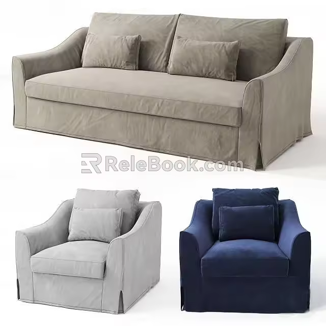 Combination sofa 3d model