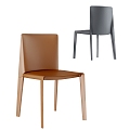 Modern single chair chair dining chair 3d model