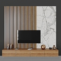 TV background wall 3d model