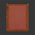 Orange Metal Pet Cage With Secure Wire Bars And Durable Structure