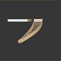 Elegant Modern Curved Wooden Staircase Design With Steps Handrail And Platform