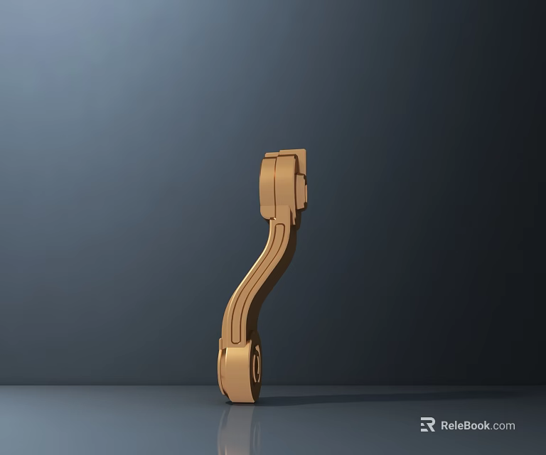 Modern Public Facility Curved Metal Handrail Support Structure For Urban Areas 3d model 