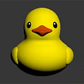 Cute Yellow Rubber Duck Toy With Shiny Smooth Surface And Adorable Design
