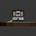 Modern Mobile Home Exterior With Black Roof Windows Yellow Chairs And Table