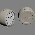 modern wall clock combination clock wall clock 3d model