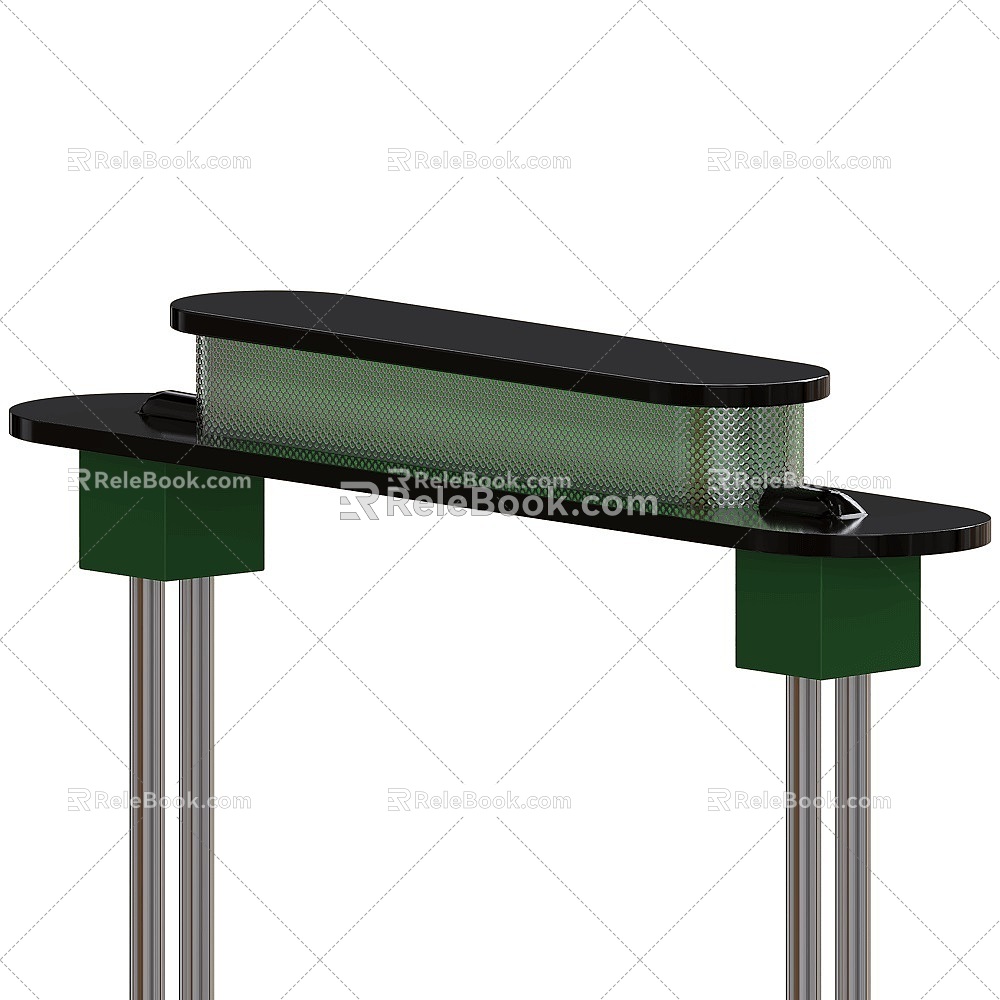 Modern turquoise floor lamp 3d model