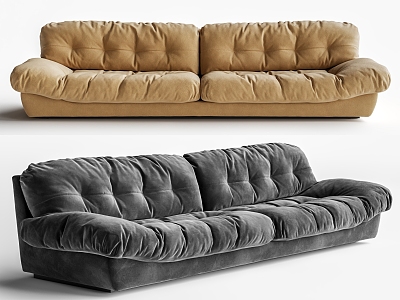 Baxter milano cloud sofa multiplayer sofa 3d model