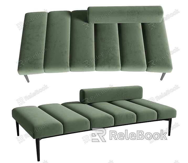 Soft Bag Fabric Sofa Chaise model