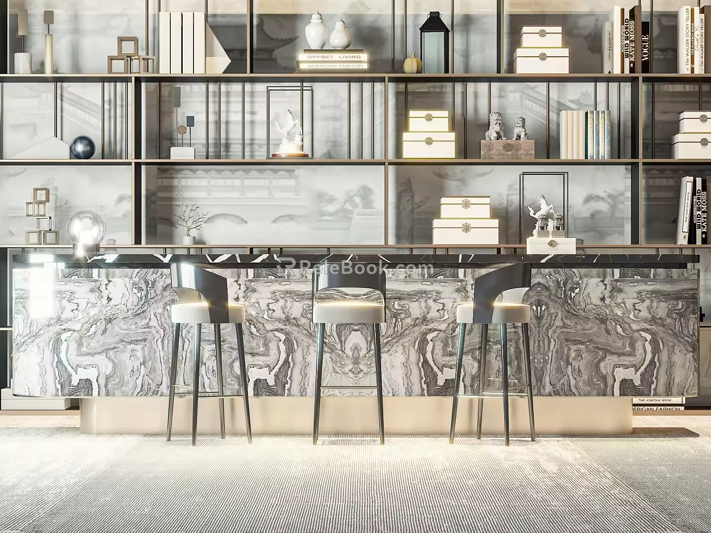 Bar 3d model