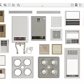 Various Home Ventilation Devices Including Exhaust Fans Bathroom Heaters And Ceiling Vents With Modern Designs