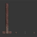 Organ And Hair Structure Model Featuring Brown Wooden Sticks In Different Lengths