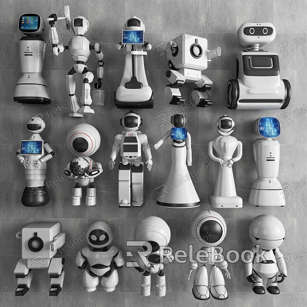 Modern artificial intelligence robot ai robot jewelry ornaments robot guide robot food delivery robot model