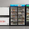 Commercial Beverage Refrigerators And Freezers With Glass Door Display And Drink Storage