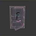 Household Safe With Open Door Digital Lock And Interior Shelves For Secure Storage