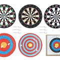 Sports Equipment Including Various Design Dartboards And Colorful Targets For Games