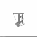 Heavy Duty Metal Mechanical Equipment Featuring Vertical Frame Crossbeam And Wheel Assembly