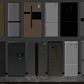 Various Modern Refrigerators and Freezers with Different Designs in Product