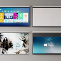 Projection Monitoring System With Multiple Screens Displaying Real Time Digital Interface