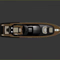 Sleek Black Luxury Yacht Exterior Design Featuring Deck Seating And Windows