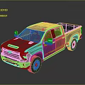 Gray Chevrolet Pickup Truck With Double Cab Stylish Modern Exterior Design