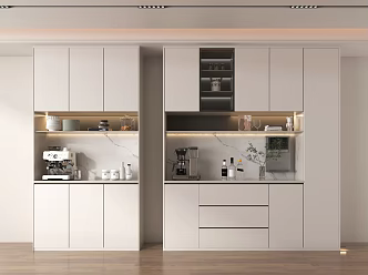 Modern Wine Cabinet Sideboard 3d model
