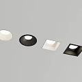 Modern Downlights Spotlights With Black White Round Square Design For Home Interior