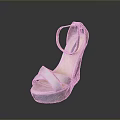 Elegant Women's Wedge Heels With Satin Material And Cross Strap Design